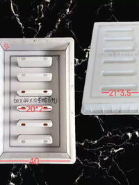 Rectangular Drainage Ditch Cover Mold for Concrete, 60x40x6cm