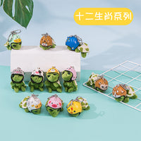 Cute Helmet Turtle Plush Keychain for Bags and Accessories
