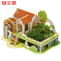 3D Paper House Puzzle DIY Kit for Kids - Educational Craft Toy