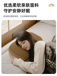 Portable Memory Foam Neck Pillow for Travel, Camping, and Napping - Foldable & Compact