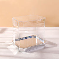 Acrylic Octagonal Display Box with Mirror Base for Collectibles, Toys, and Gifts