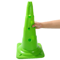 52cm Square Base Training Cones with Holes for Soccer Drills and Outdoor Sports