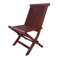 Outdoor Solid Wood Folding Table and Chair Set for Patio Garden Balcony
