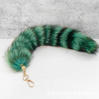Fox Tail Keychain Cosplay Prop Bag Charm Dance Performance Accessory