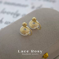 Lace Clip-On Earring Converter for Non-Pierced Ears, DIY Invisible Universal Accessory