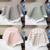Japanese Style Lucky Cat Cotton Linen Dust Cover with Lace Tassel for Air Fryer Rice Cooker Blender Oven