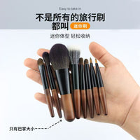 Mini Travel Makeup Brush Set with Pouch