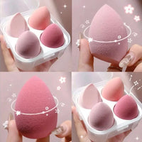Makeup Sponge Blender Set - Large, Soft, Non-Latex, Wet & Dry Use for Foundation, Powder, Cream