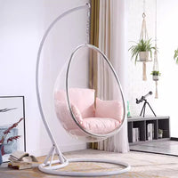Outdoor Swing Bubble Chair Transparent Glass Ball Indoor Hanging Basket Space Chair Nordic Style for Airbnb