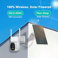 BD06 Outdoor Solar 4G Security Camera with Night Vision and Full-Color HD V380 Low Power PTZ