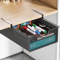 Under-Desk Hidden Drawer Storage Organizer for Office and Home
