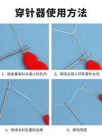 Automatic Needle Threader for Sewing Machines and Hand Sewing, Easy Threading Tool for Seniors