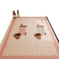 Non-Slip PVC Looped Coil Shower Mat for Bathroom Drainage, Easy Clean