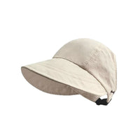 Women's Sun Protection Quick-Dry Visor Bucket Hat with Face Mask Option