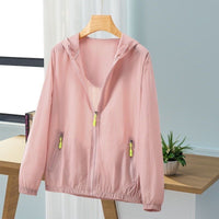 Women's Plus Size Breathable UV Protection Ice Silk Sun Protection Jacket