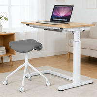 Adjustable Swivel Stool with Wheels for Office, Dental, Tattoo, and Workshop Use