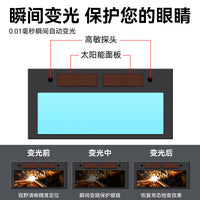 Auto-Darkening Welding Helmet with True Color Lens and Breathable Vents