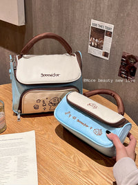 Large Capacity Portable Travel Cosmetic Bag for Skincare and Makeup Organization