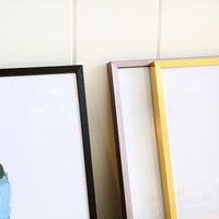 Minimalist Narrow-Edge Aluminum Alloy Photo Frame for Wall Mounting or Tabletop Display, A4 Metal Puzzle Frame