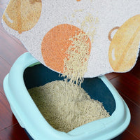PVC Cat Ear Litter Mat, Washable, Scratch-Resistant, Thickened, Non-Slip, Splash-Proof