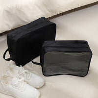 Waterproof PVC Transparent Shoe Bag Portable Travel Storage for Sports & Gym