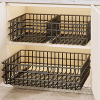 Pull-Out Under-Sink Cabinet Organizer Basket for Kitchen Storage