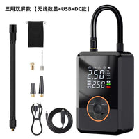 Smart Portable Tire Inflator with Digital Display and LED Light for Car and Outdoor Emergency