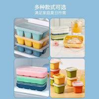 Silicone Ice Cube Tray with Lid for Home Use, Mini Ice Ball Maker for Freezer, Baby Food Storage