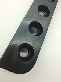 Billiard Pool Cue Rack Wall Mount Holder, 6-Cue Capacity, Plastic Base Tray