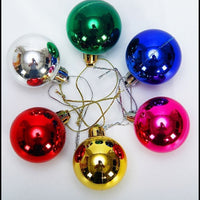 Christmas Tree Ornaments Electroplated Plastic Colorful Christmas Balls