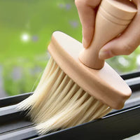 Premium Wood Handle Car Interior Cleaning Brush for Air Vents and Crevices