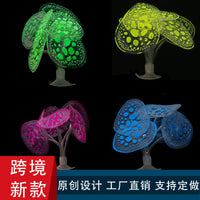 Fluorescent Silicone Coral Aquarium Ornament for Fish Tank Decoration