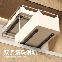 Stainless Steel Under-Sink Pull-Out Organizer for Kitchen Storage