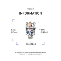 Halloween DIY Skull Charm Pendant for Jewelry Making