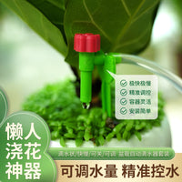 Adjustable Flower Drip Irrigation Kit with Siphon and Water Absorber for Potted Plants