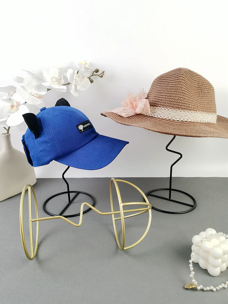Iron Art Hat Display Stand for Home and Store