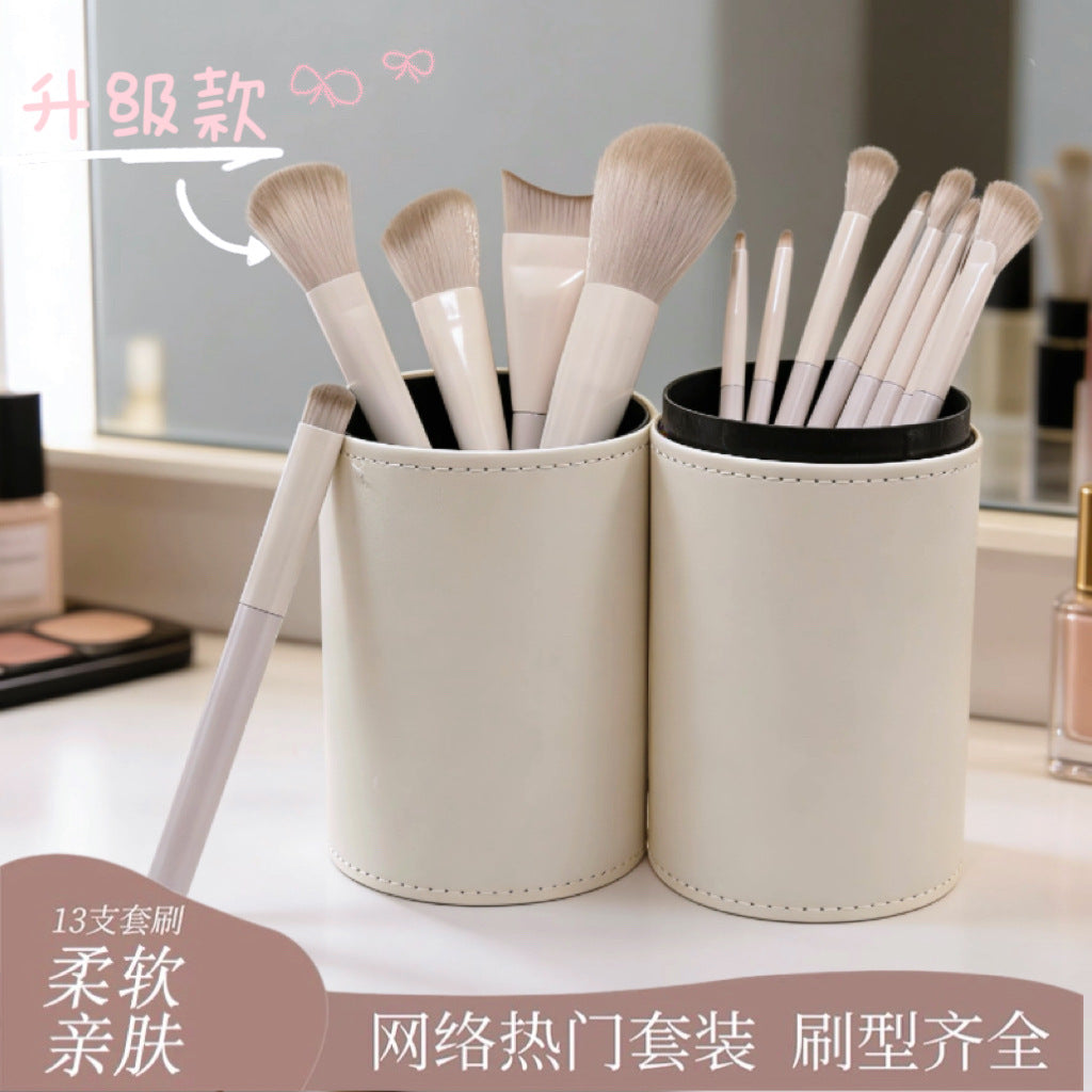 Taoyao Professional Portable Makeup Brush Set with Soft Bristles for Eyeshadow, Foundation, and Contouring