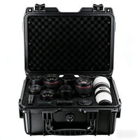 Portable IP67 Waterproof Hard Case with Foam Insert, PP Plastic Protective Tool Storage Box