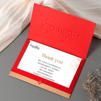 Employee Birthday Greeting Card, Foldable Celebration Card with Embossed Gold Stamping, 3D Text Blessing Card