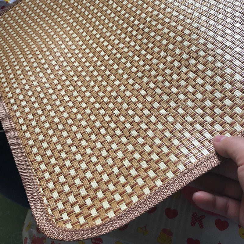 Pet Cooling Mat Rattan Weave Summer Pad for Dogs and Cats