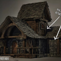 UE5 Unreal Engine 5 Modular Medieval House & Building Kit - Thatched & Tin Roof Huts