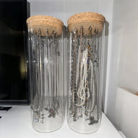 Transparent Anti-Oxidation Jewelry Display Stand with Hooks for Necklaces and Bracelets