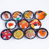 Miniature Japanese Donburi Keychain Food Replica