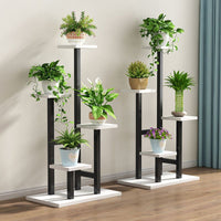 Multi-Tiered Plant Stand for Indoor/Outdoor Use, Metal Frame with Storage Shelves for Potted Plants, Succulents, and Greenery
