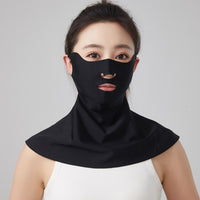 2026 New Ice Silk Half-Face Sun Protection Mask with Neck Cover for Summer Outdoor Activities
