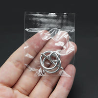 Metal Interlocking Puzzle Set Brain Teaser Toy for Adults