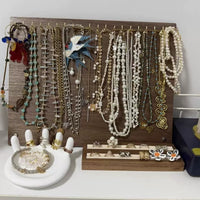 Jewelry Display Stand for Necklaces and Earrings, Large Capacity Organizer for Retail and Home Use