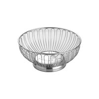 European Style Stainless Steel Fruit Basket Hollow Drainer Snack Storage Bowl