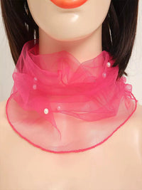 Versatile Lace Neck Gaiter Scarf for Women - Thin Sun Protection Shawl, Headscarf, and Silk Scarf for Spring/Summer
