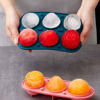 Rose Ice Ball Mold Whiskey Large Ice Cube Maker Food Grade Silicone Ice Tray Ice Box